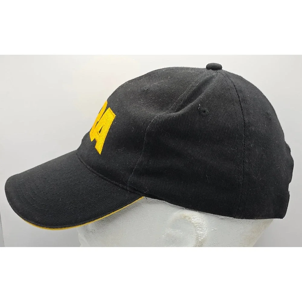 NRA Hat Black‎ Cap Gold Embroidered Logo American Flag Adult Baseball